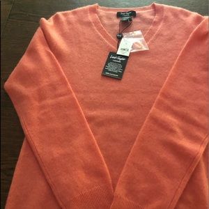 NWT Cashmere v-neck sweater